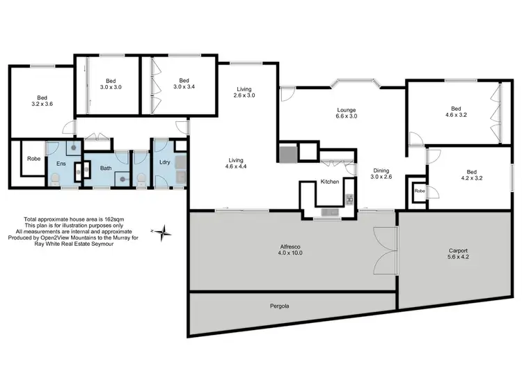 Floorplan of Homely house listing, 1 Coughlin Court, Seymour VIC 3660