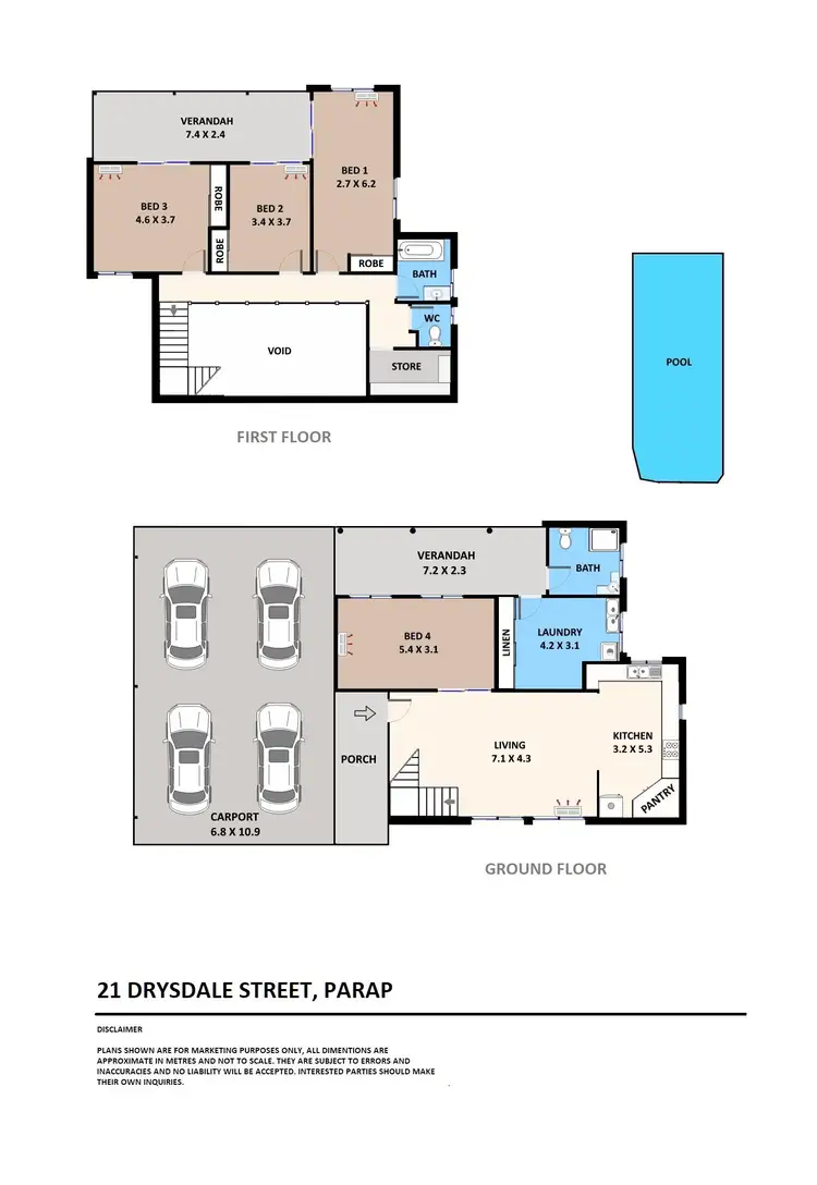 Floorplan of Homely house listing, 21 Drysdale Street, Parap NT 820