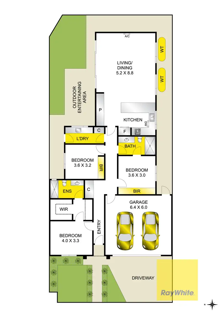 Floorplan of Homely townhouse listing, 33B Clarke Avenue, Belmont VIC 3216