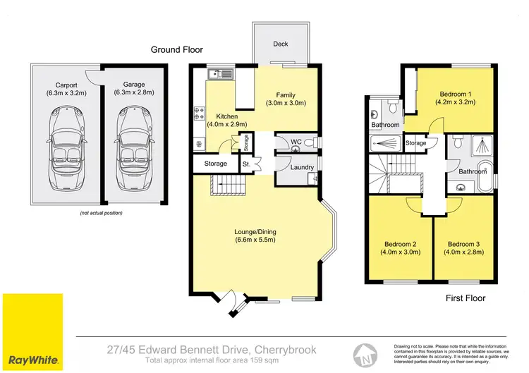Floorplan of Homely townhouse listing, 27/45 Edward Bennett Drive, Cherrybrook NSW 2126