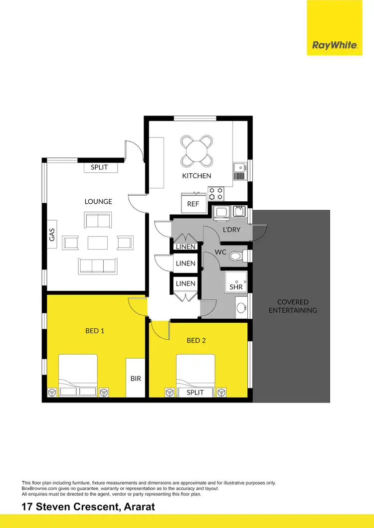 Floorplan of Homely house listing, 17 Steven Crescent, Ararat VIC 3377