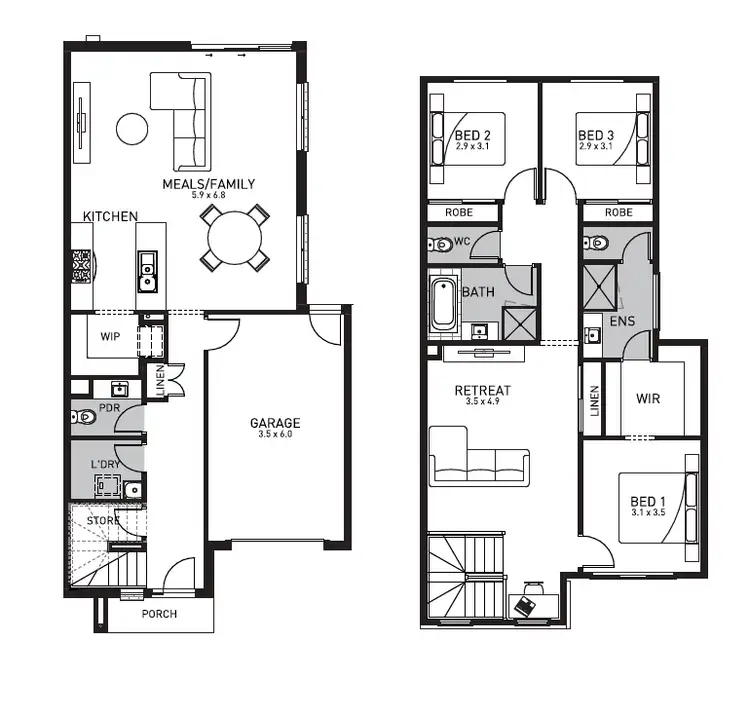 Floorplan of Homely townhouse listing, 23 Chandra Place, Epping VIC 3076