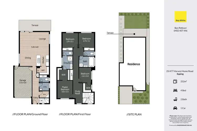 Floorplan of Homely townhouse listing, 25 Chandra Place, Epping VIC 3076
