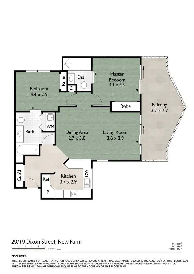 Floorplan of Homely apartment listing, 29/19 Dixon Street, New Farm QLD 4005