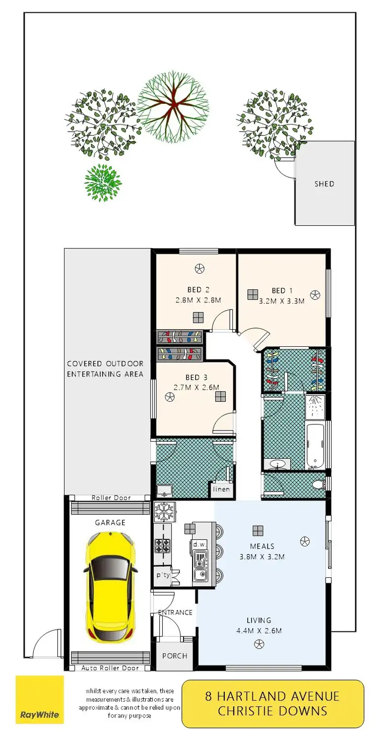 Floorplan of Homely house listing, 8 Hartland Avenue, Christie Downs SA 5164