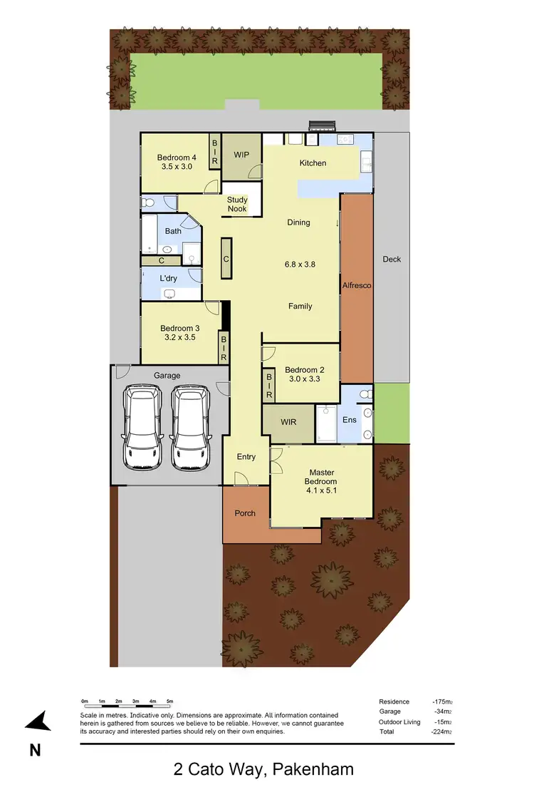Floorplan of Homely house listing, 2 Cato Way, Pakenham VIC 3810
