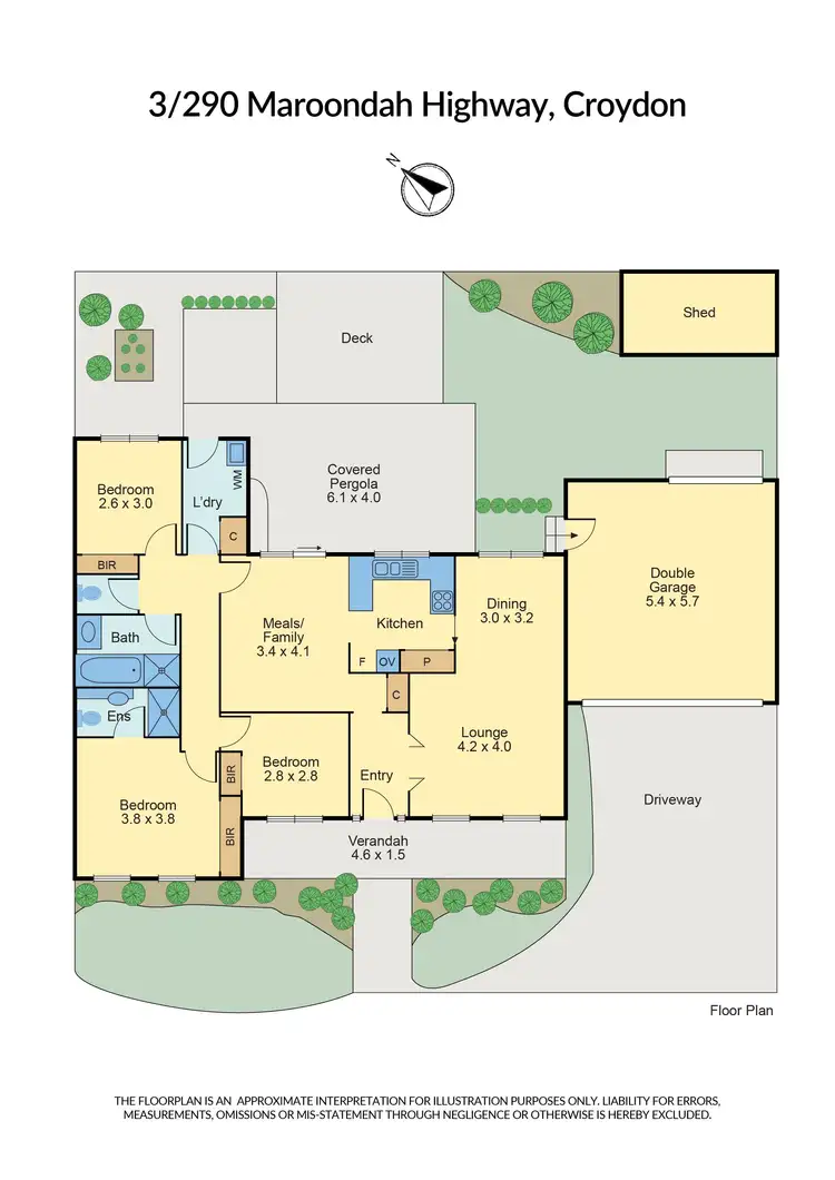 Floorplan of Homely unit listing, 3/290 Maroondah Highway, Croydon VIC 3136