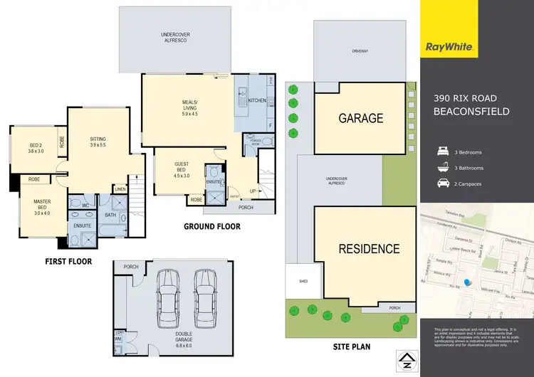 Floorplan of Homely townhouse listing, 390 Rix Road, Beaconsfield VIC 3807