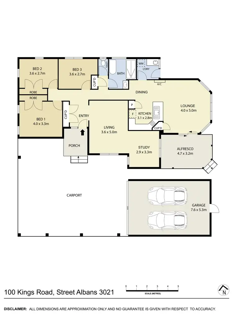 Floorplan of Homely house listing, 100 Kings Road, St Albans VIC 3021