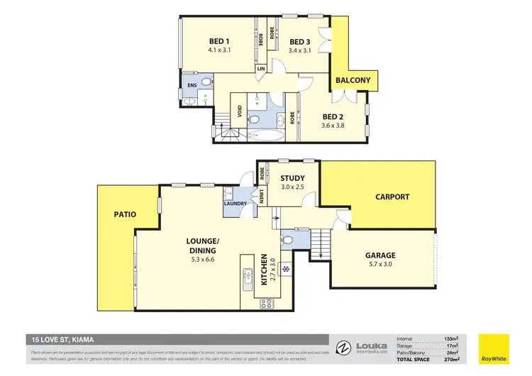 Floorplan of Homely townhouse listing, 15 Love Street, Kiama NSW 2533