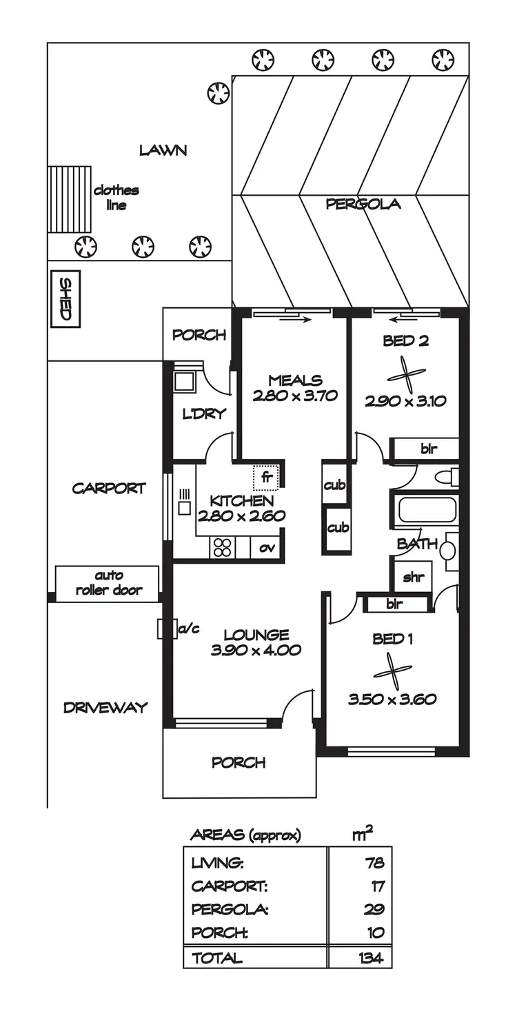 Floorplan of Homely unit listing, 4/20B Andrea Avenue, Newton SA 5074