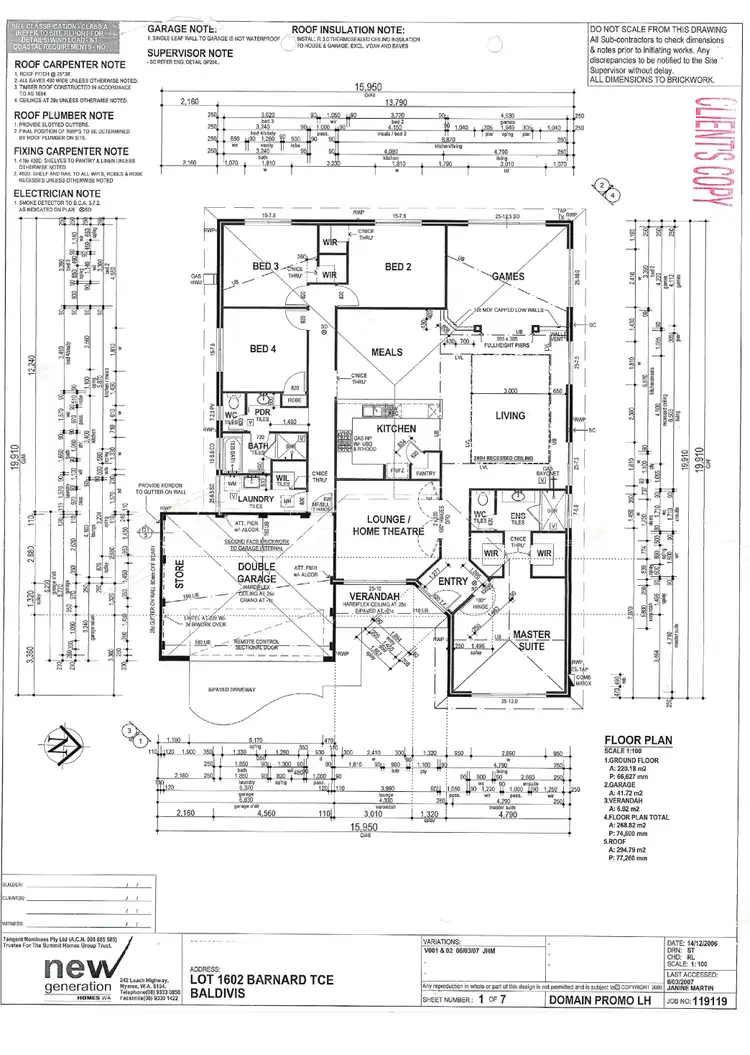 Floorplan of Homely house listing, 12 Barnard Terrace, Baldivis WA 6171