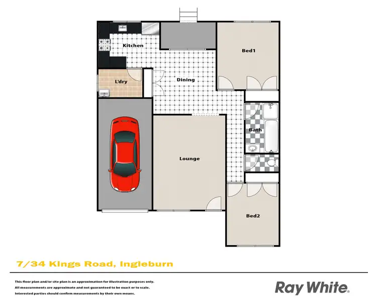 Floorplan of Homely villa listing, 7/34 Kings Road, Ingleburn NSW 2565