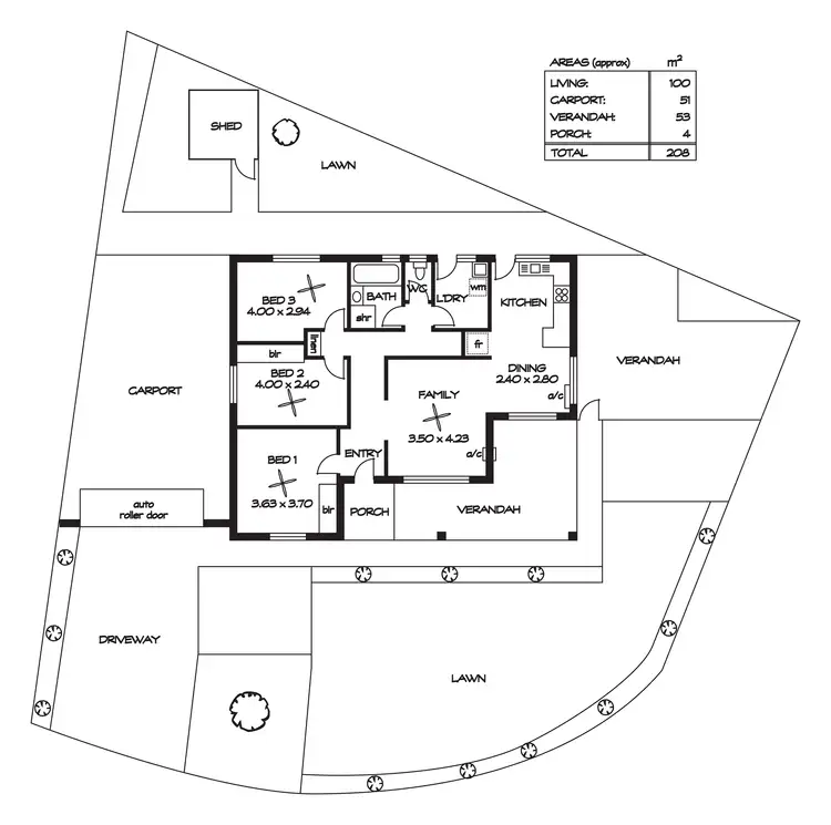 Floorplan of Homely house listing, 1 Charles Street, Valley View SA 5093