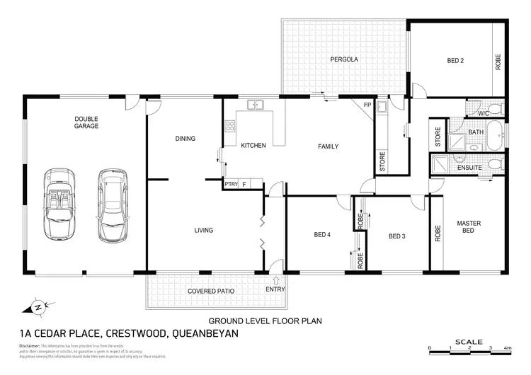 Floorplan of Homely house listing, 1a Cedar Place, Crestwood NSW 2620