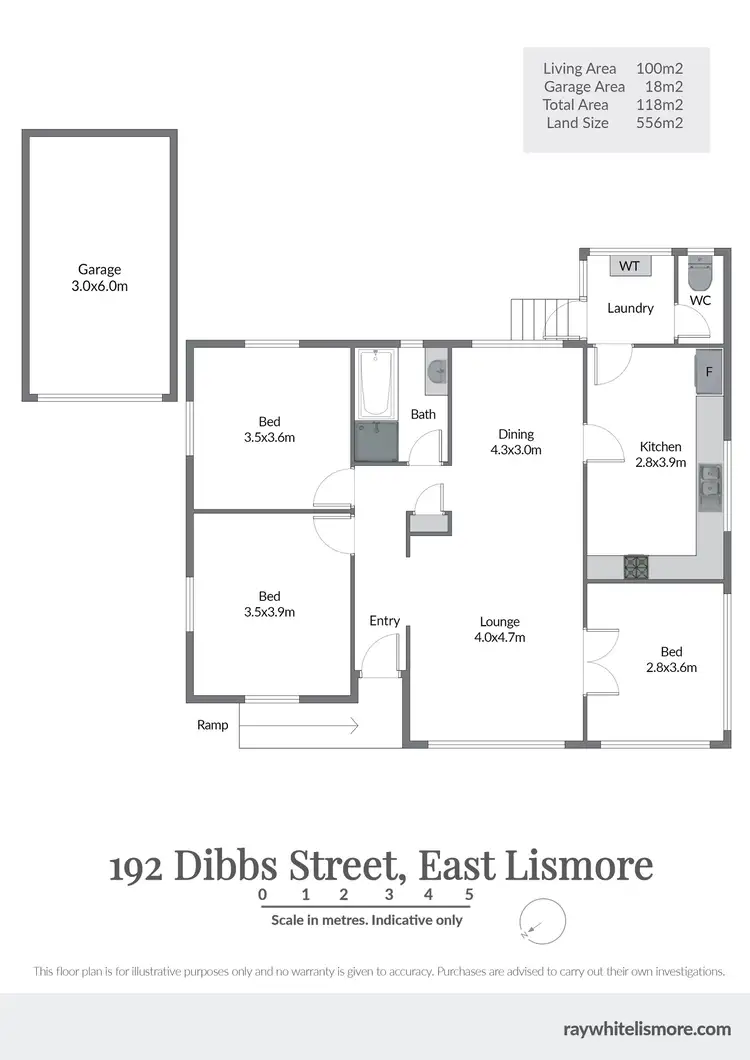 Floorplan of Homely house listing, 192 Dibbs Street, East Lismore NSW 2480