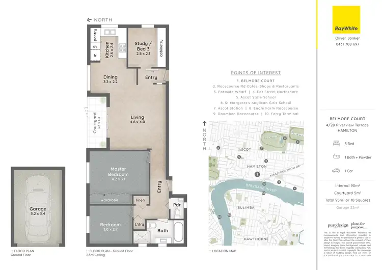 Floorplan of Homely apartment listing, 4/28 Riverview Terrace, Hamilton QLD 4007