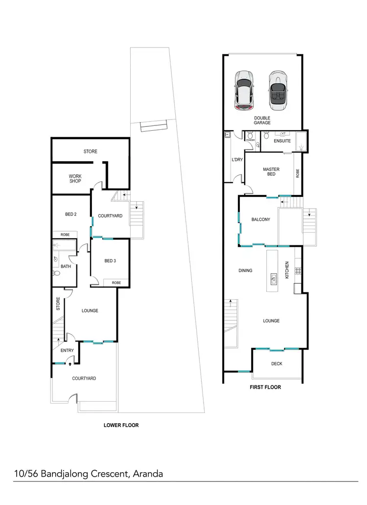 Floorplan of Homely house listing, 10/56 Bandjalong Crescent, Aranda ACT 2614