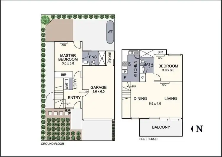 Floorplan of Homely unit listing, 12 Zephyr Close, Ringwood VIC 3134