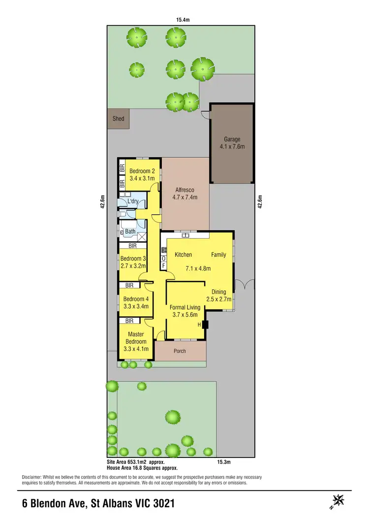 Floorplan of Homely house listing, 6 Blendon Avenue, St Albans VIC 3021