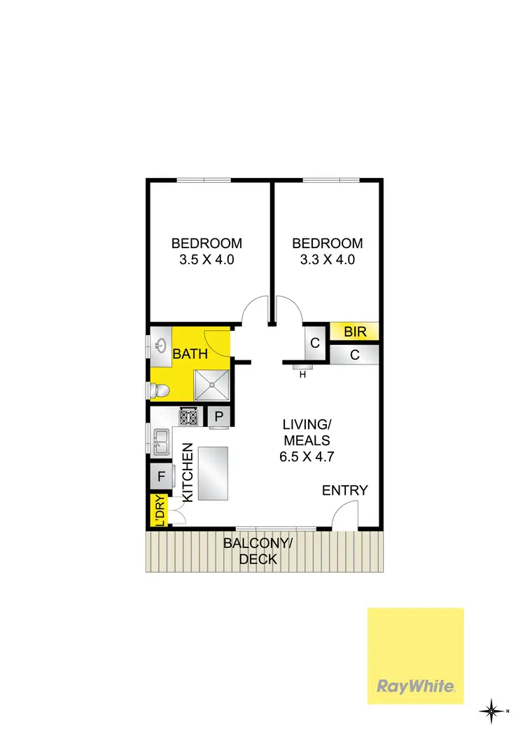 Floorplan of Homely unit listing, 3/19 Cole Street, Herne Hill VIC 3218