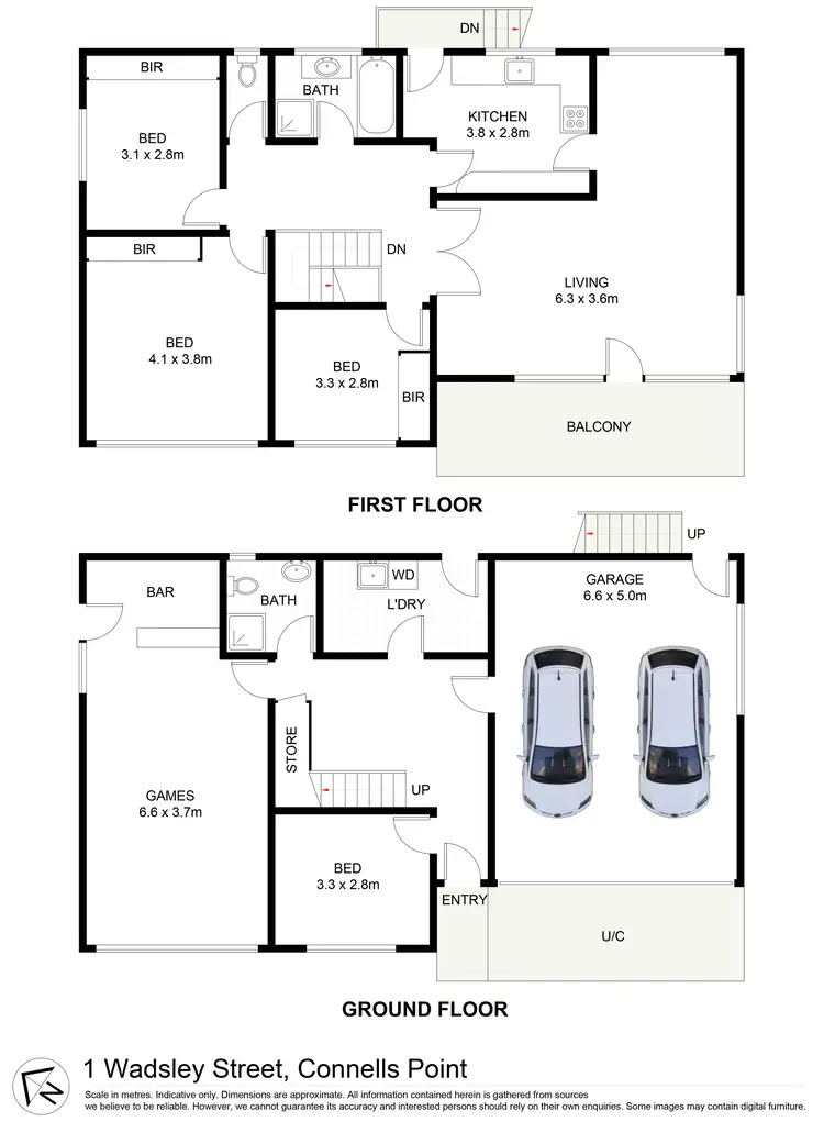 Floorplan of Homely house listing, 1 Wadsley Crescent, Connells Point NSW 2221