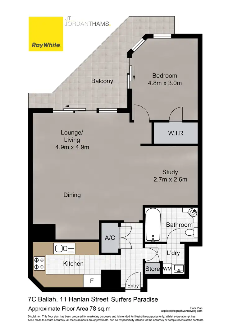 Floorplan of Homely apartment listing, 7C/11 Hanlan Street, Surfers Paradise QLD 4217