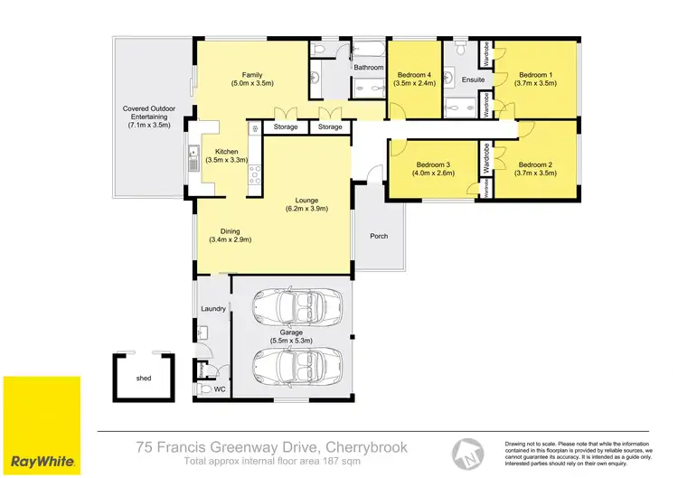 Floorplan of Homely house listing, 75 Francis Greenway Drive, Cherrybrook NSW 2126