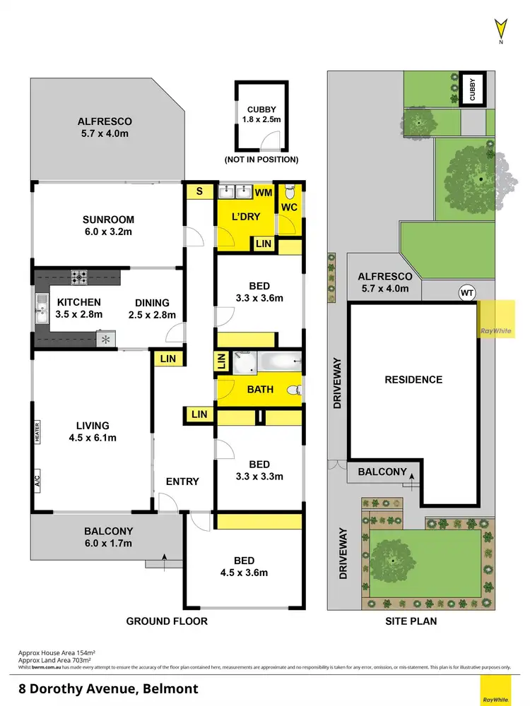 Floorplan of Homely house listing, 8 Dorothy Avenue, Belmont VIC 3216