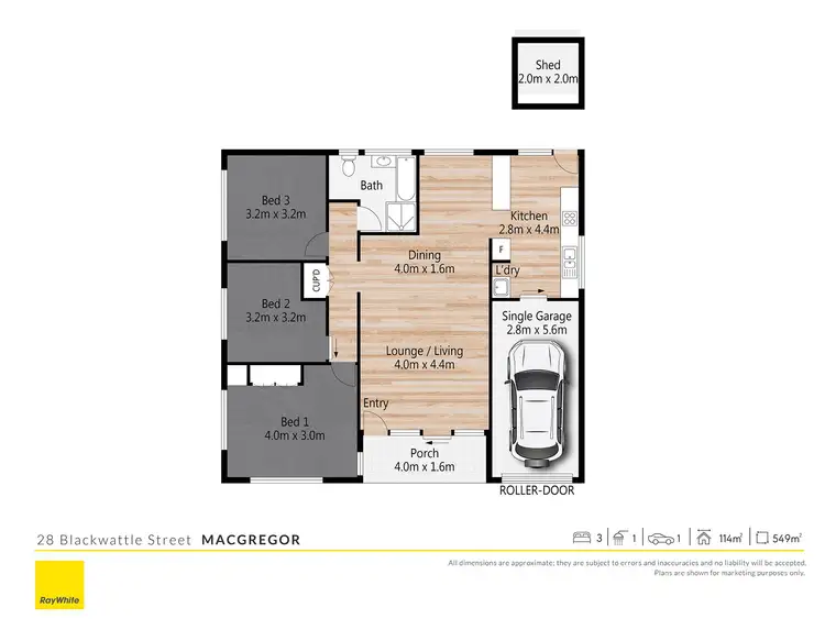 Floorplan of Homely house listing, 28 Blackwattle Street, Macgregor QLD 4109