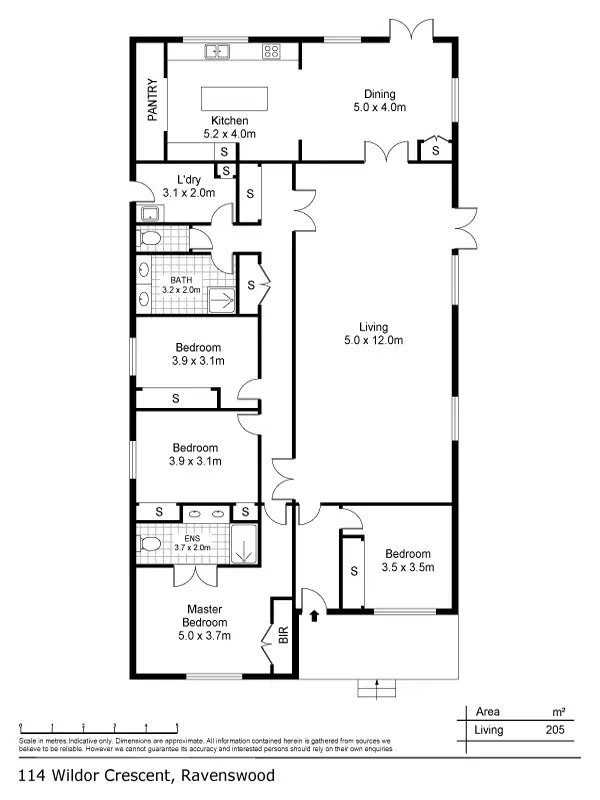 Floorplan of Homely house listing, 114 Wildor Crescent, Ravenswood TAS 7250