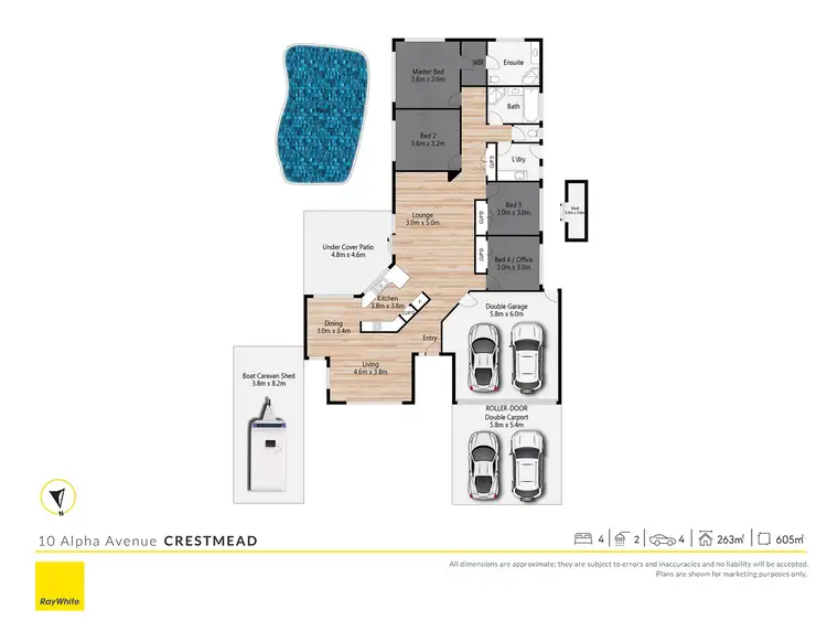 Floorplan of Homely house listing, 10 Alpha Avenue, Crestmead QLD 4132