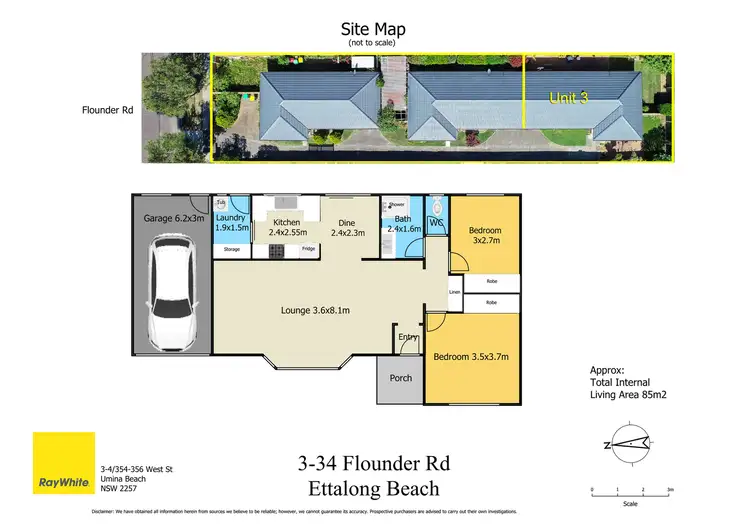 Floorplan of Homely unit listing, 3/34 Flounder Road, Ettalong Beach NSW 2257