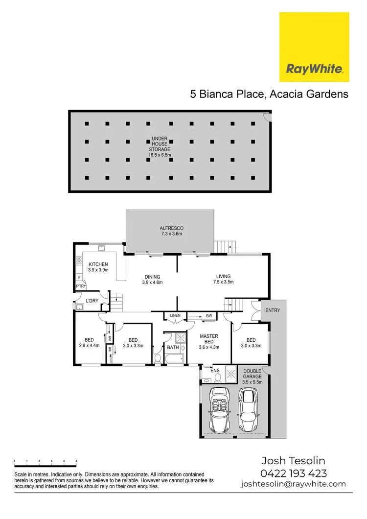 Floorplan of Homely house listing, 5 Bianca Place, Acacia Gardens NSW 2763
