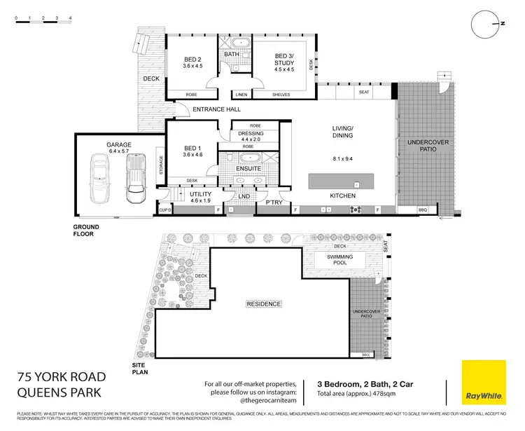 Floorplan of Homely house listing, 75 York Road, Queens Park NSW 2022