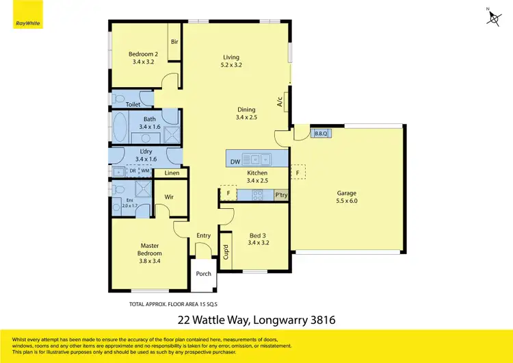 Floorplan of Homely house listing, 22 Wattle Way, Longwarry VIC 3816