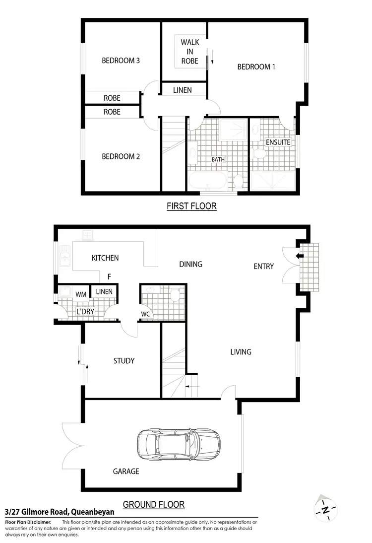 Floorplan of Homely house listing, 3/27 Gilmore Place, Queanbeyan NSW 2620
