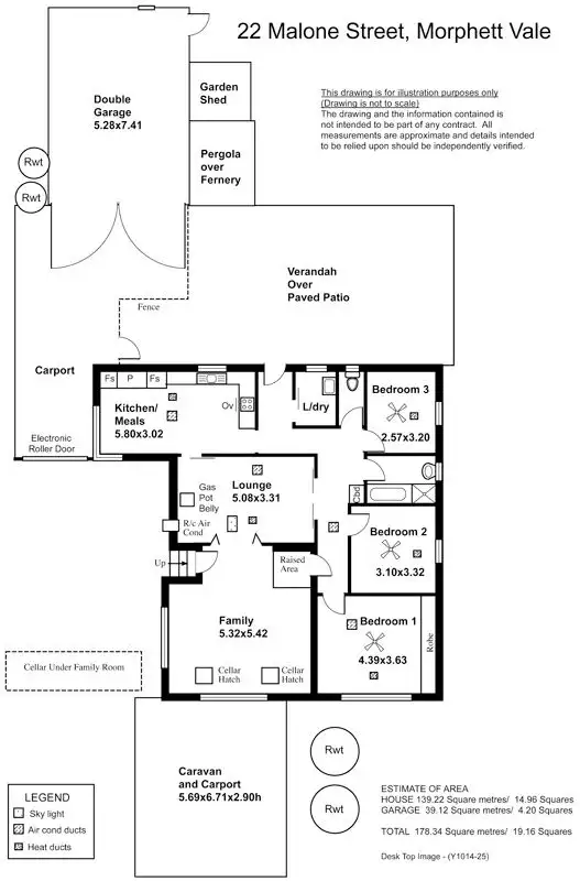 Floorplan of Homely house listing, 22 Malone Street, Morphett Vale SA 5162