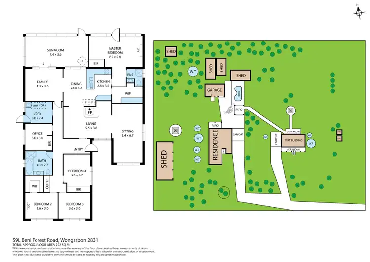 Floorplan of Homely rural property listing, 59L Beni Forest Road, Wongarbon NSW 2831