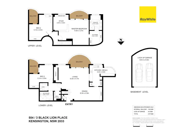 Floorplan of Homely apartment listing, 504/3 Black Lion Place, Kensington NSW 2033