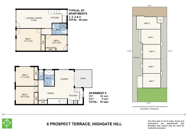 Floorplan of Homely block of units listing, 8 Prospect Terrace, Highgate Hill QLD 4101