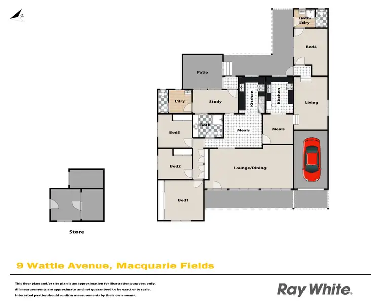 Floorplan of Homely house listing, 9 Wattle Avenue, Macquarie Fields NSW 2564