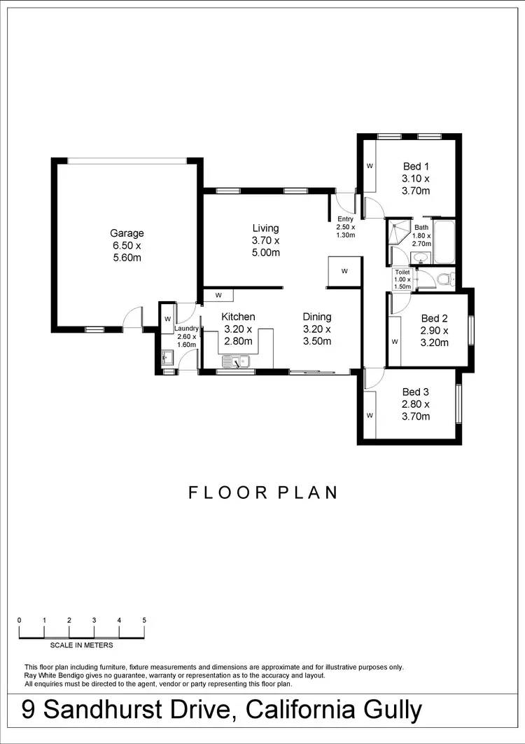 Floorplan of Homely house listing, 9 Sandhurst Drive, California Gully VIC 3556