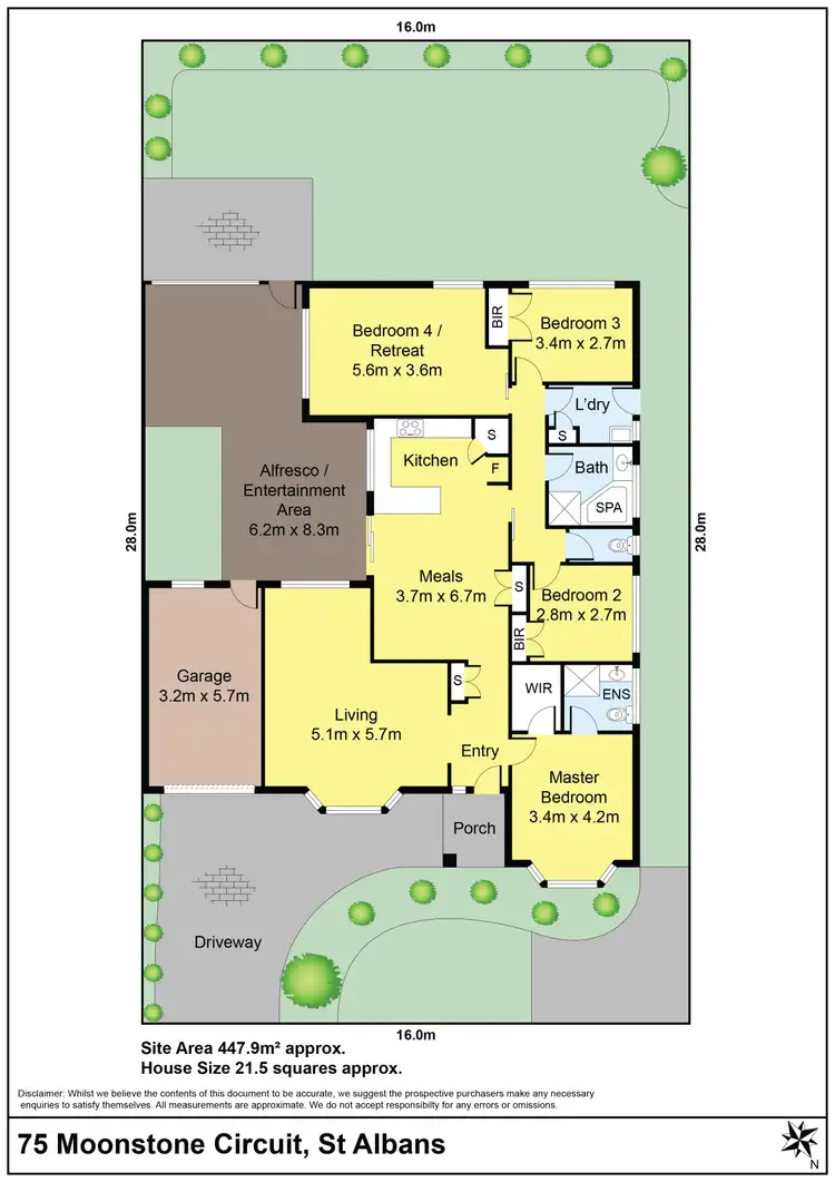 Floorplan of Homely house listing, 75 Moonstone Circuit, St Albans VIC 3021