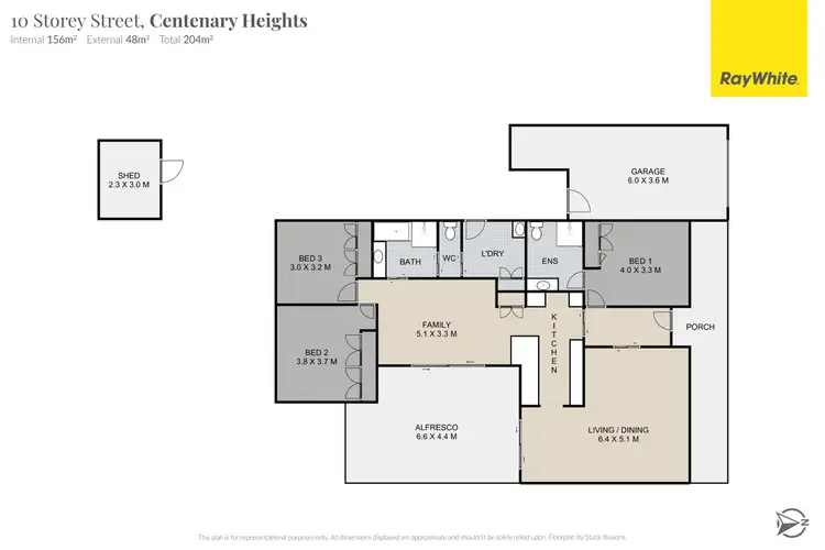 Floorplan of Homely house listing, 10 Storey Street, Centenary Heights QLD 4350