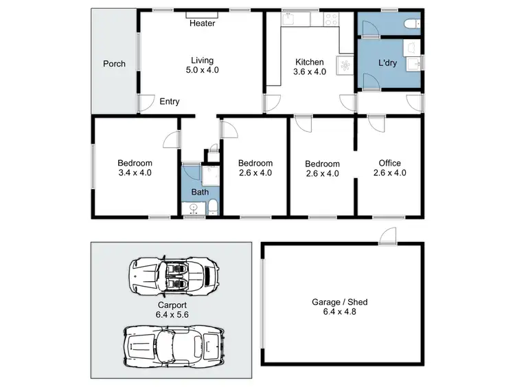 Floorplan of Homely house listing, 33 Cook Street, Benalla VIC 3672