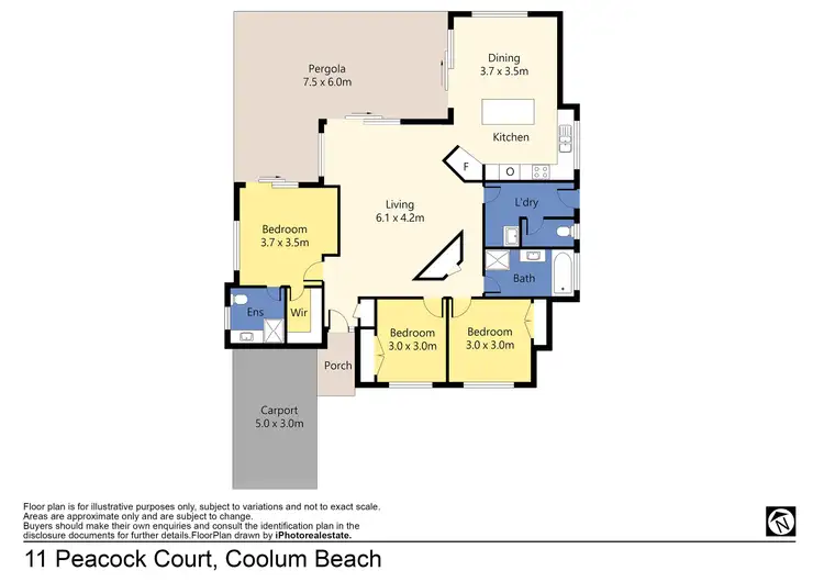 Floorplan of Homely house listing, 11 Peacock Court, Coolum Beach QLD 4573
