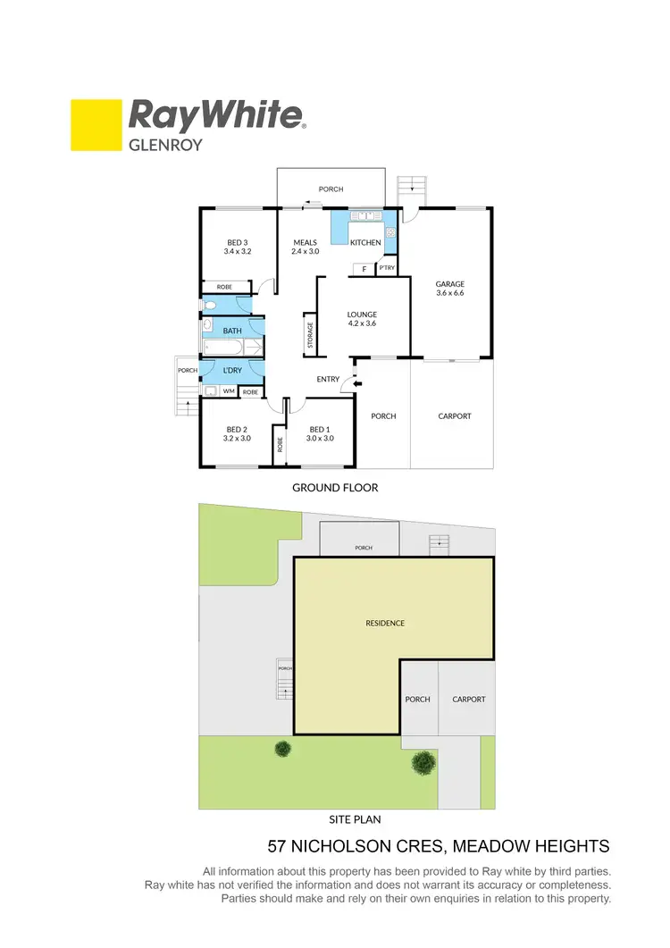 Floorplan of Homely house listing, 57 Nicholson Crescent, Meadow Heights VIC 3048