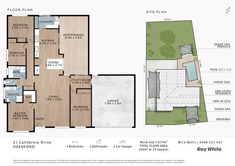 Floorplan of Homely house listing, 31 California Drive, Oxenford QLD 4210