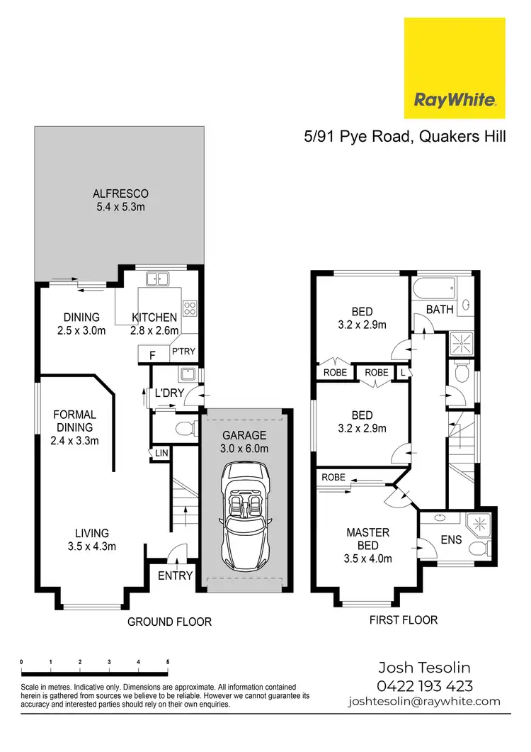 Floorplan of Homely townhouse listing, 5/91 Pye Road, Quakers Hill NSW 2763